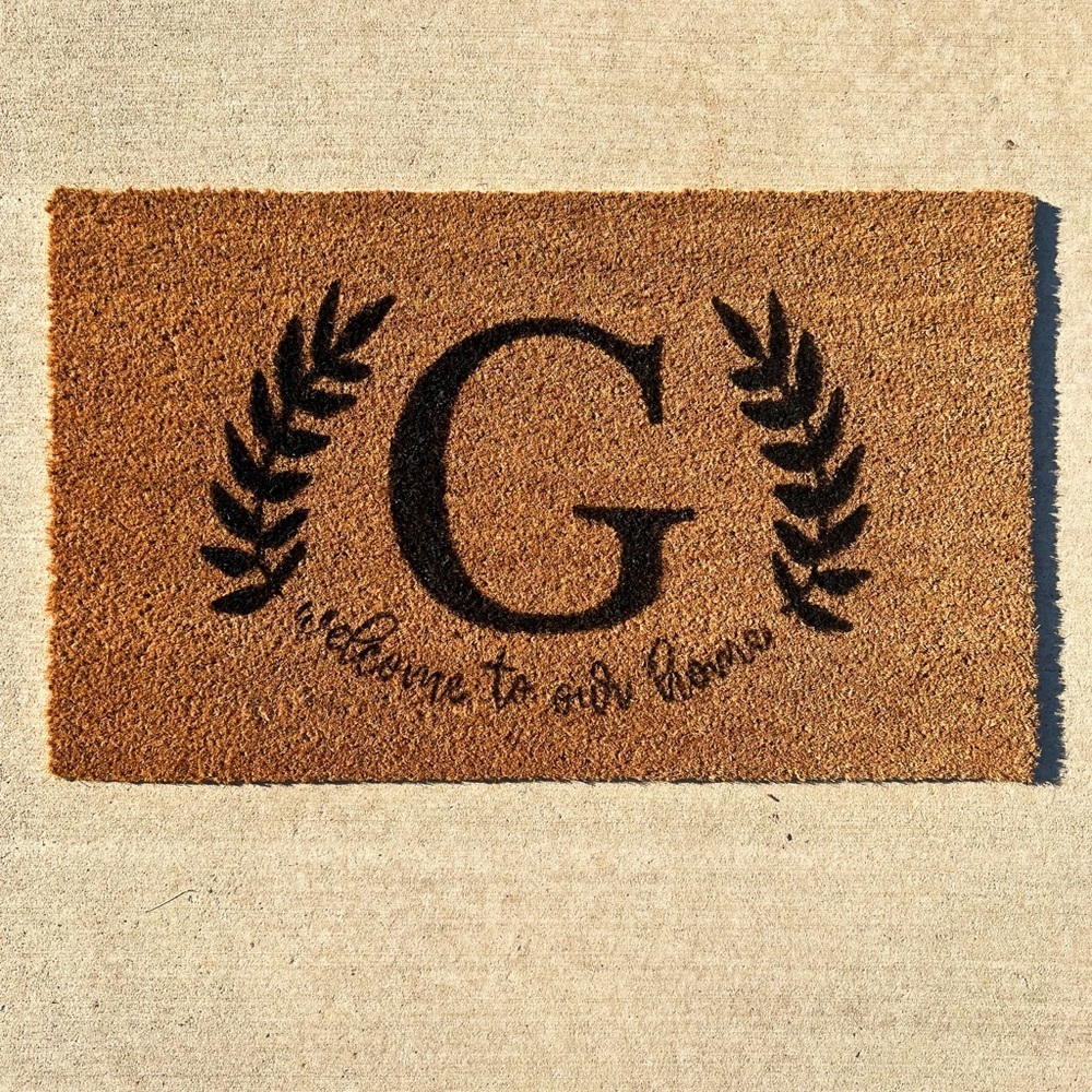 Custom Monogram Door Mat